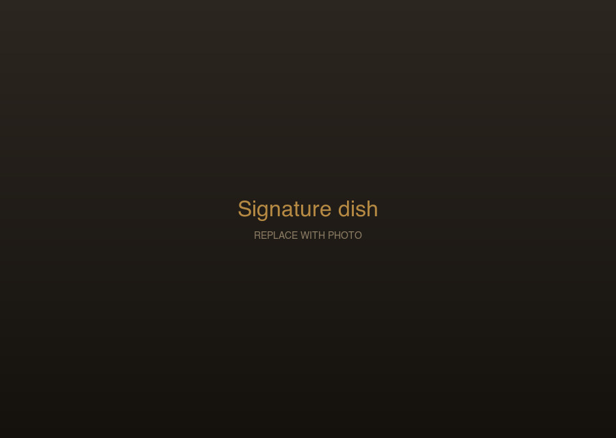 Signature dish · Drop a photo